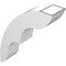 Ekena Millwork 5-in. W x 16-in. D x 22-in. H Ozark Architectural Grade PVC Knee Brace BRCP05X16X22OZK - alternate 3